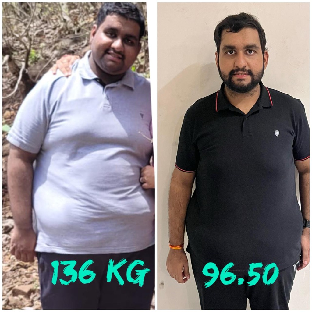 Bhargav 38kg Weight Loss Transformation